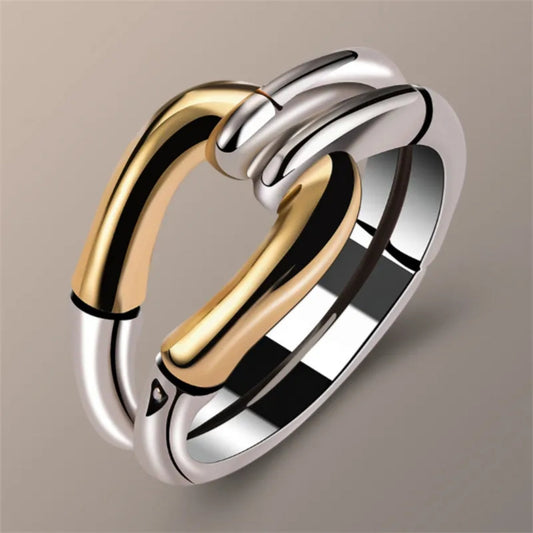 Exclusive Vintage Gold & Silver Knot Ring