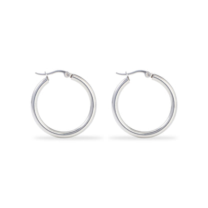 Vintage Gold and Silver Hoop Earrings